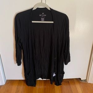 American eagle super soft black cardigan